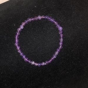 Skinny amethyst bracelet